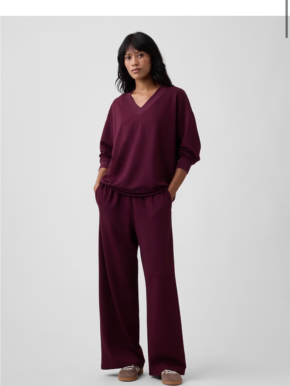NWT CloudLight Relaxed Wide-Leg Sweatpants